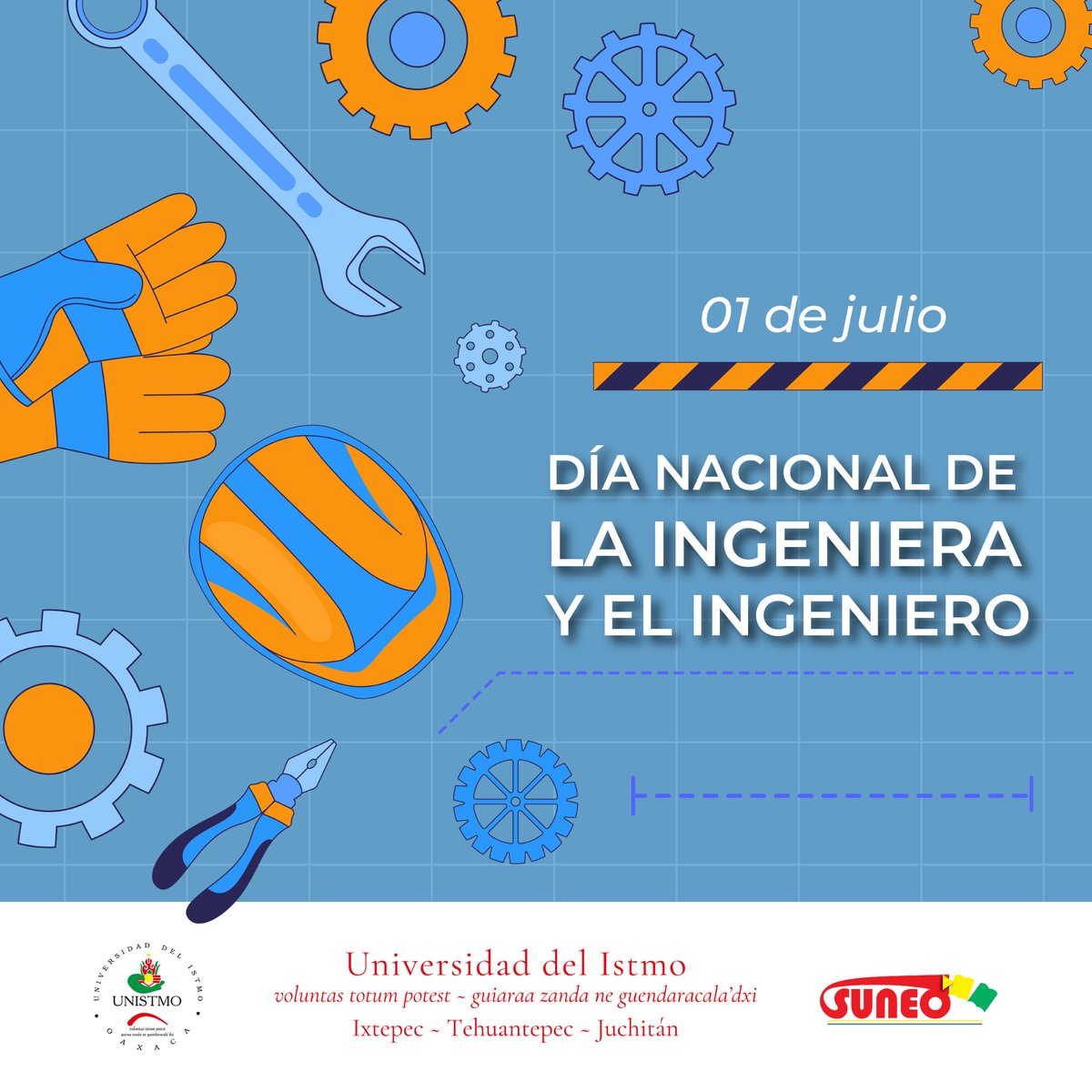 UNISTMO_SUNEO's tweet image. Hoy celebramos a quienes transforman el mundo con ciencia, creatividad e innovación.

En #UNISTMO reconocemos a estudiantes, docentes, investigadoras/es y egresadas/os de nuestras ingenierías.

¡Feliz Día Nacional del Ingeniero e Ingeniera! ⚙️💡
#SUNEO