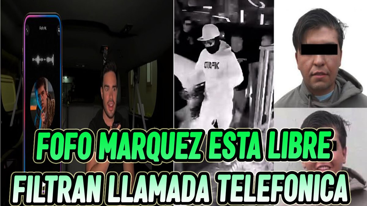 #FofoMarquez  ya no esta en la carcel, es visto en  antro con sus amigos,  llamada telefonica es filtrada con toda la verdad... 

youtube.com/watch?v=CzoSPJ…