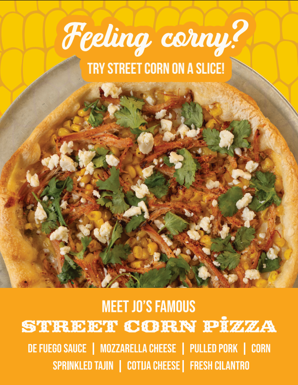 jos_pizza's tweet photo. Try an Ice Cold Coke with Jo's Famous Street Corn Pizza Today! - https://t.co/ksr9BXqlcK https://t.co/NOSGqUb202