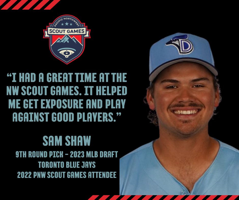 NWScoutGames's tweet image. To Celebrate our friends up North on Canada Day🇨🇦, let’s hear from @SamShawbaseball on his experience at the 2022 PNW Scout Games‼️