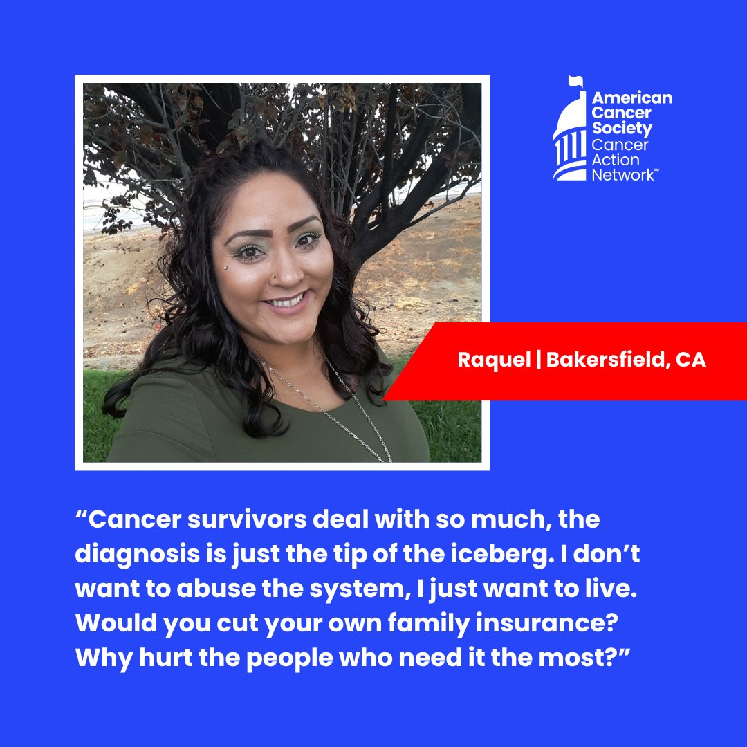 ACSCANCA's tweet image. Raquel and 195,000+ others in #CD22 rely on Medicaid for their health coverage. @RepDavidValadao please oppose any cuts to Medicaid and increased health care costs and vote NO on the budget bill. Your constituents are counting on you to #ProtectMedicaid & #ProtectAffordableCare