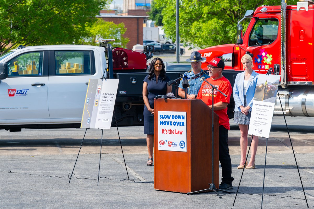 Arkansas Department of Transportation (@myardot) on Twitter photo Thank you, <a href="/AAA_Travel/">AAA Travel</a> and the <a href="/arkansas_asp/">ArkansasStatePolice ASP</a> Arkansas Highway Safety Office, for inviting ARDOT to be part of the "Slow Down, Move Over" press event this morning.
We're always grateful for the opportunity to promote road safety, especially ahead of a busy holiday weekend. Thank you, <a href="/AAA_Travel/">AAA Travel</a> and the <a href="/arkansas_asp/">ArkansasStatePolice ASP</a> Arkansas Highway Safety Office, for inviting ARDOT to be part of the "Slow Down, Move Over" press event this morning.
We're always grateful for the opportunity to promote road safety, especially ahead of a busy holiday weekend.