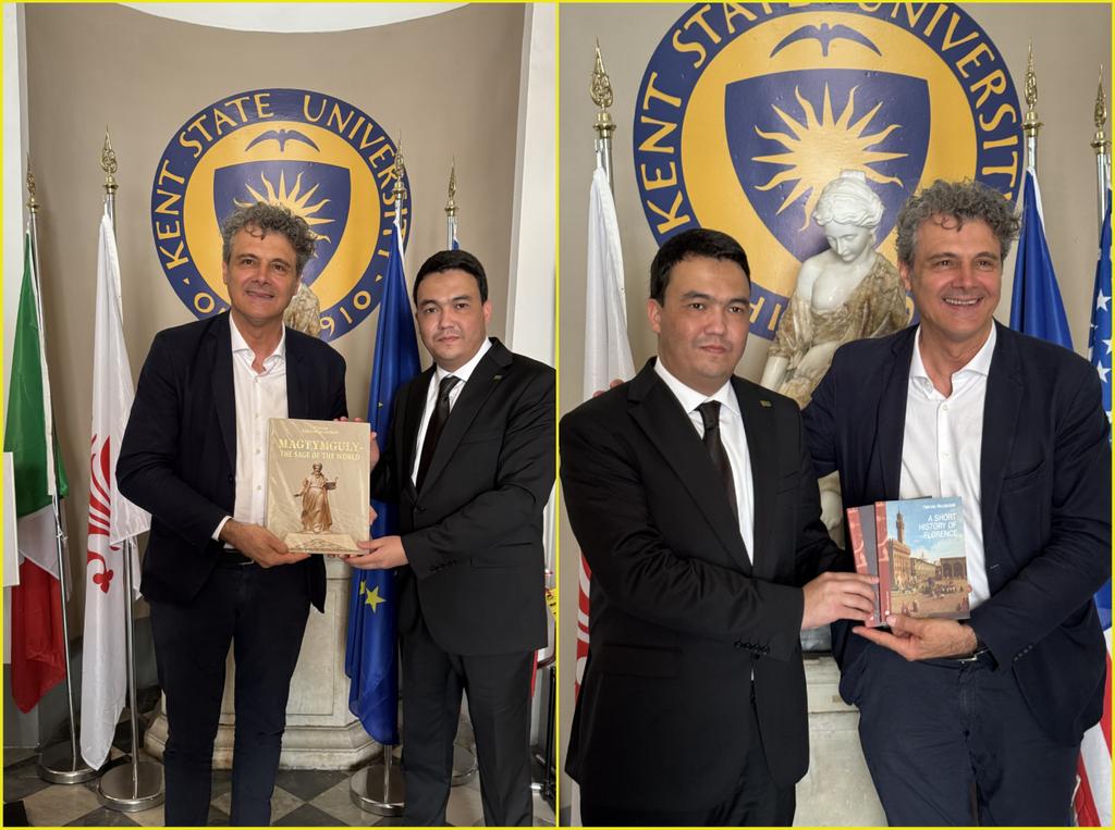 iuhdofficial's tweet photo. IUHD and Kent State University held key meetings at KSU’s Florence campus, advancing a dual M.B.A. program and exploring academic mobility, summer schools, and faculty exchange. A strong step in strengthening international academic cooperation.
#iuhdofficial#iuhdturkmenistan https://t.co/ytjDZUv7Rx