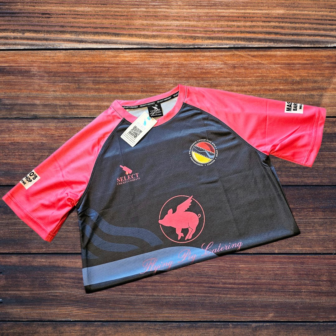 Custom Sublimated Shirts for Wellesbourne CC Girls ✅️

Made from scratch, our customer came to us with a very specific design &amp; we've nailed it! Custom made with unique colour scheme, along with sublimated sponsor logos. All finished off with our Select Cricket branding.👌