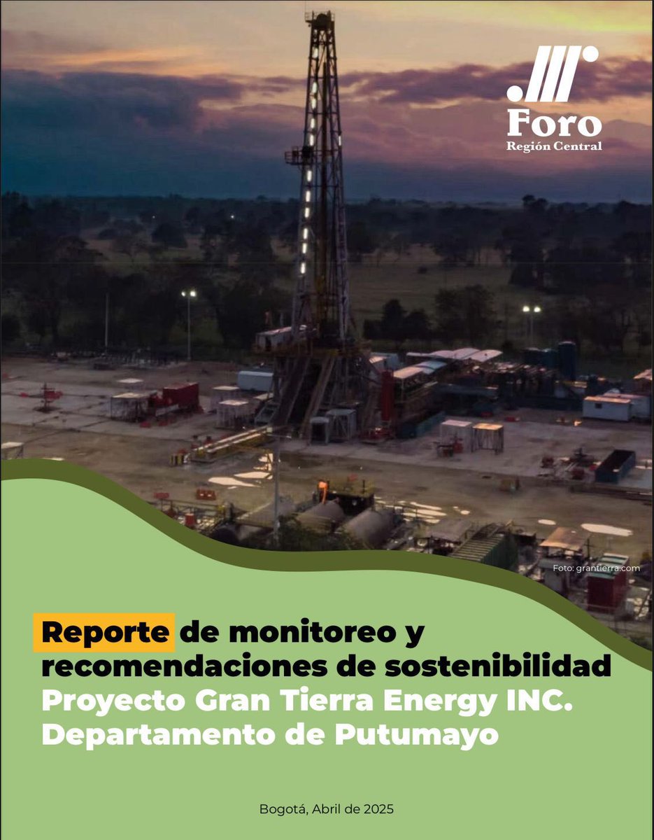 Hoy les compartimos este documento, donde hacemos un análisis de las tensiones entre la industria petrolera y las comunidades locales. Aportando datos de producción petrolera en el país, con énfasis en la Región Amazónica y Puerto Asís, #Putumayo.

Link: acortar.link/V4kvJ7