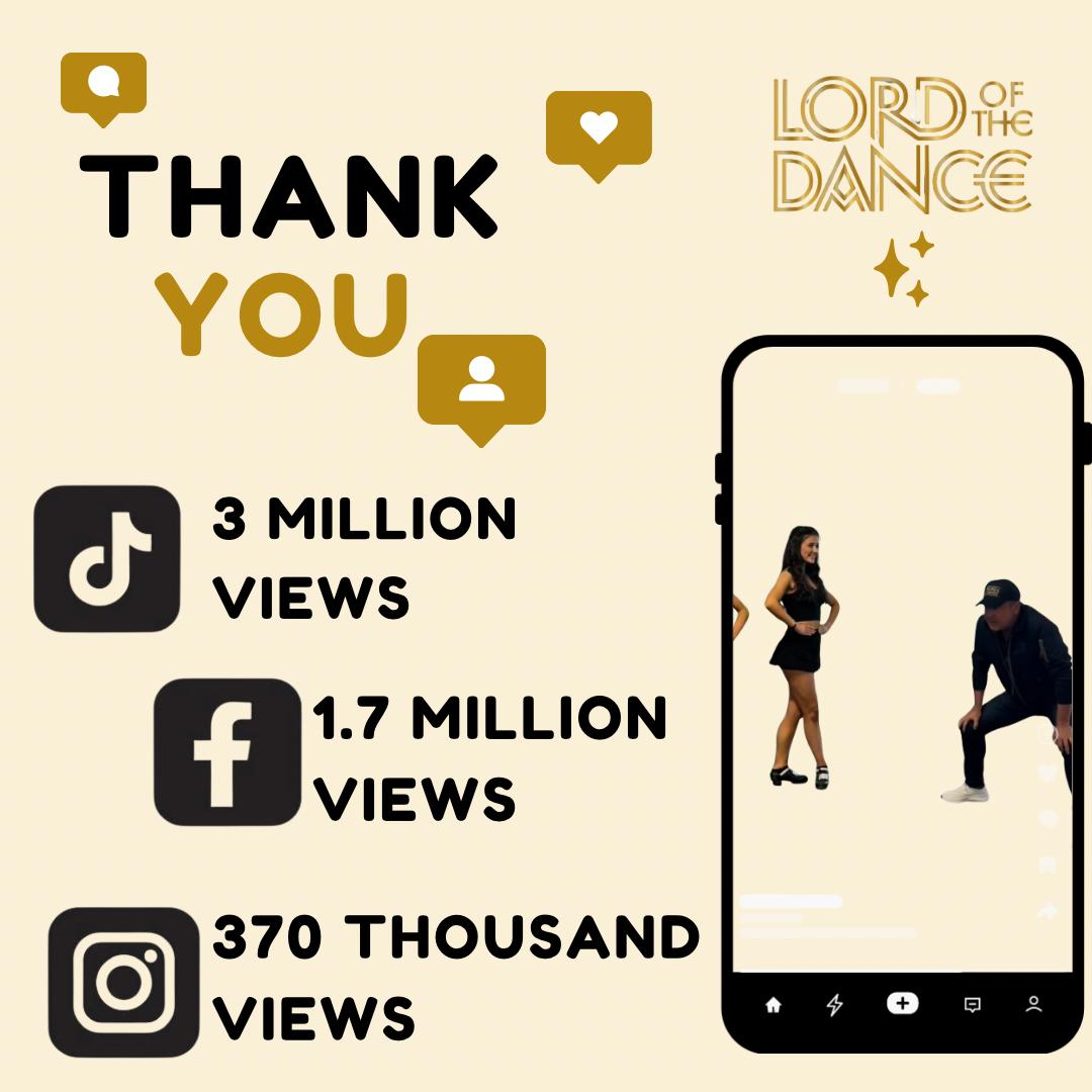 Huge thanks to all our followers for your amazing support... 3 MILLION VIEWS on our latest TikTok video... WOW!! 💥 Would you like to see more content like this?