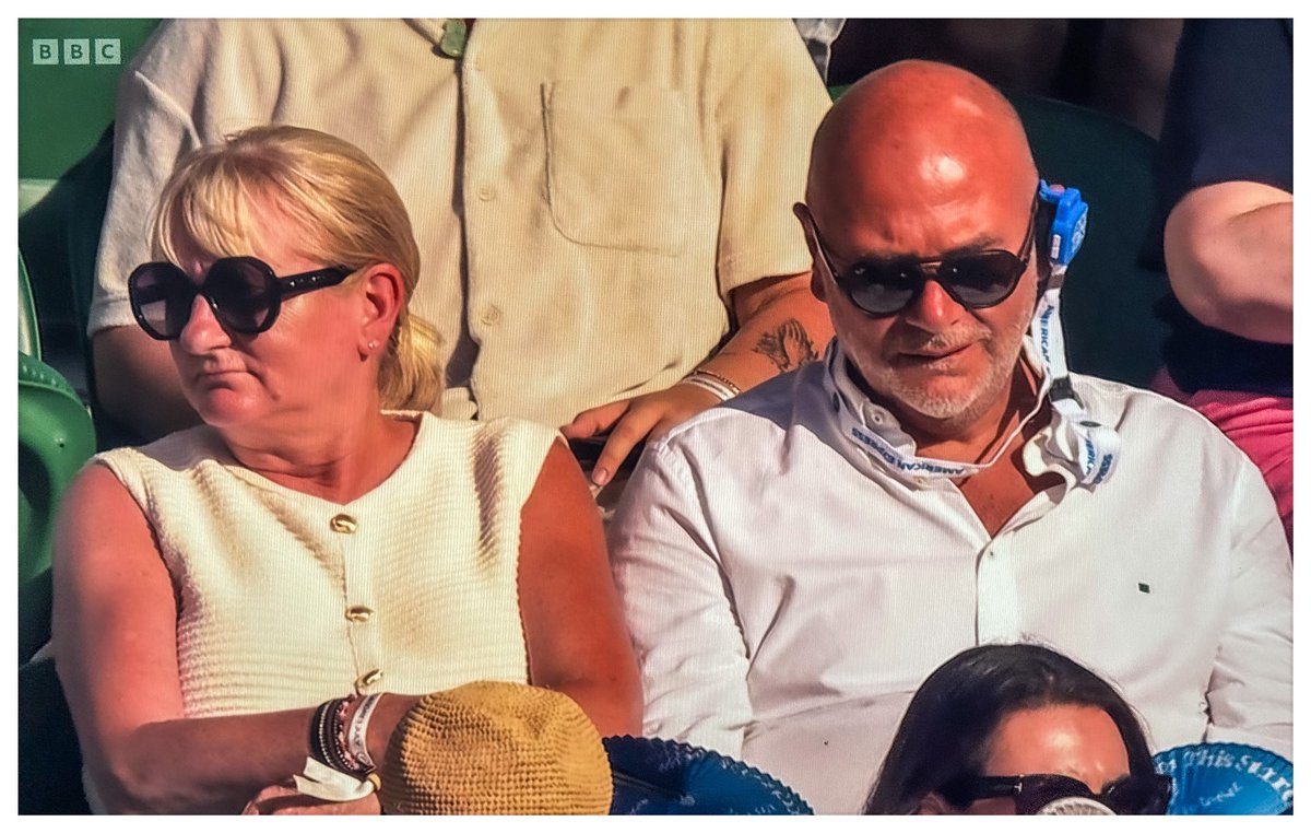 Fantastic to see Andre Agassi and Steffi Graf back at Centre Court watching #JackDraper  #Wimbledon
