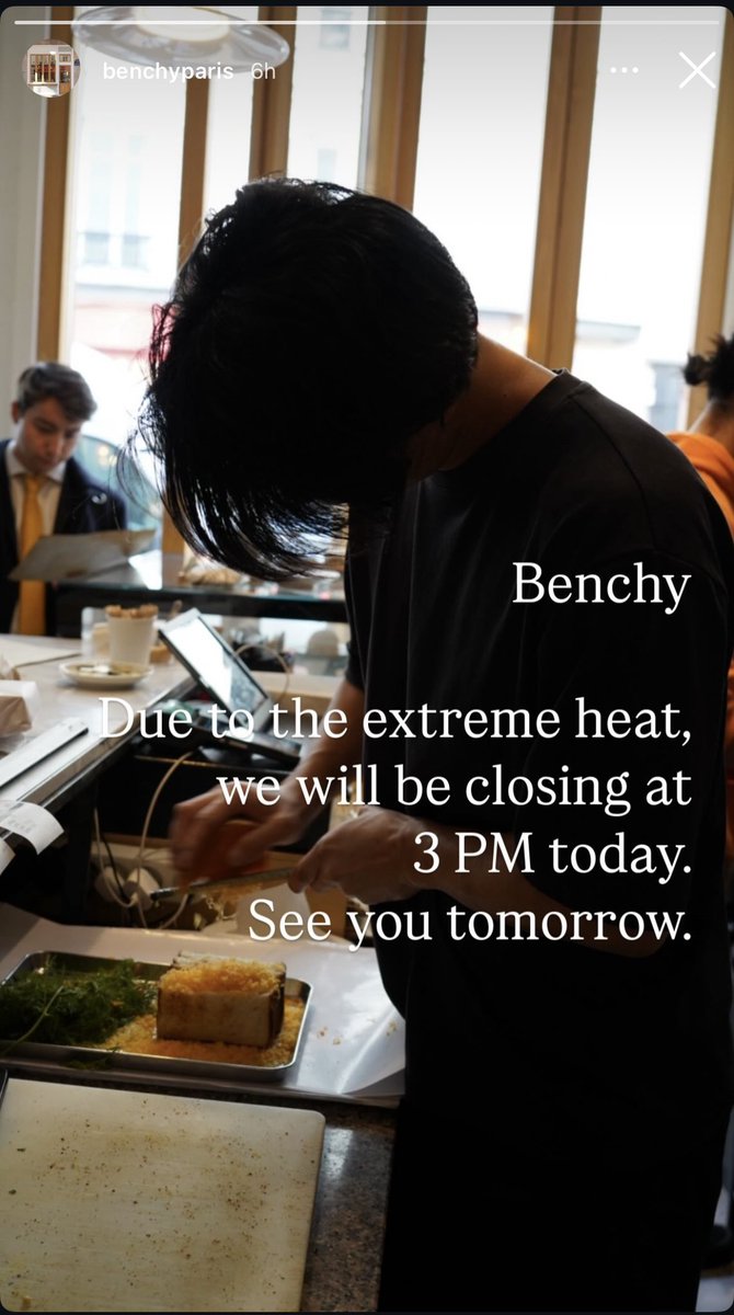 cheepo2109's tweet image. cafes and coffee shops in paris had to close down today due to heatwave 

if only we had a solution for this problem 👀 ❄️ 💨