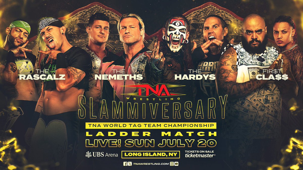 SLAMMIVERSARY JULY 20 LFG
<a href="/ThisIsTNA/">TNA Wrestling</a> tnawrestling.com/events/