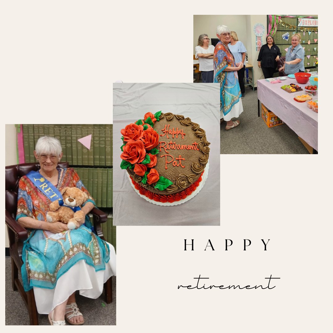StMUBlume's tweet photo. Happy Retirement, Pat! We love you and will miss you around the library!

#Stmublume https://t.co/rZmZ86Ghrd