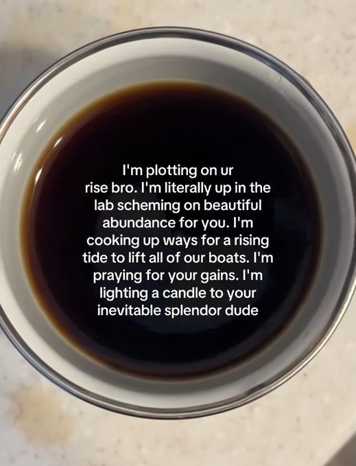 GM to my 6 active followers. 

Manifesting for you 🤝