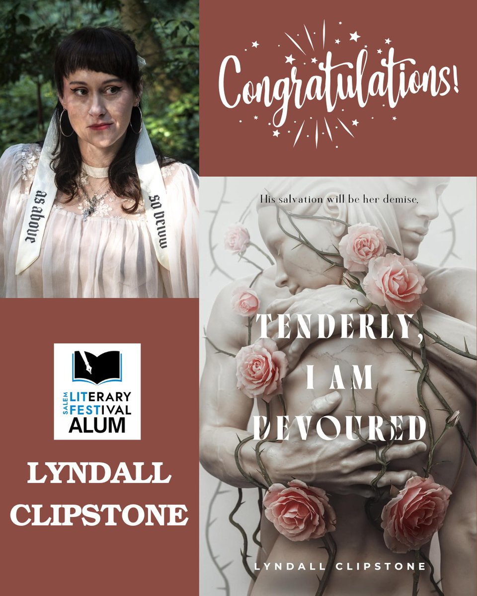 SalemLitFest (@salemlitfest) on Twitter photo Congratulations to Lit Fest alum <a href="/lkclipstone/">lyndall clipstone</a> on the publication of TENDERLY, I AM DEVOURED, a Gothic romantic folk horror in which a woman must bind herself to a dangerous chthonic god with the help of the son of a rival family to save her family's legacy―and herself―from ruin. Congratulations to Lit Fest alum <a href="/lkclipstone/">lyndall clipstone</a> on the publication of TENDERLY, I AM DEVOURED, a Gothic romantic folk horror in which a woman must bind herself to a dangerous chthonic god with the help of the son of a rival family to save her family's legacy―and herself―from ruin.