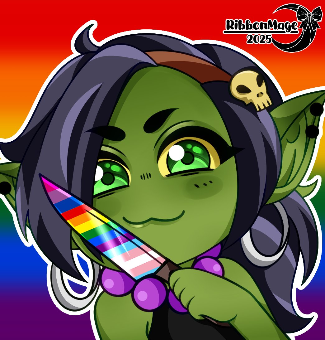 ribbonmagearts's tweet photo. Be gay, do crime! Just a few of the super fun chibis I was lucky to do this month! 🌈🫶

#illustration #oc #ych https://t.co/mBUu45hBfx