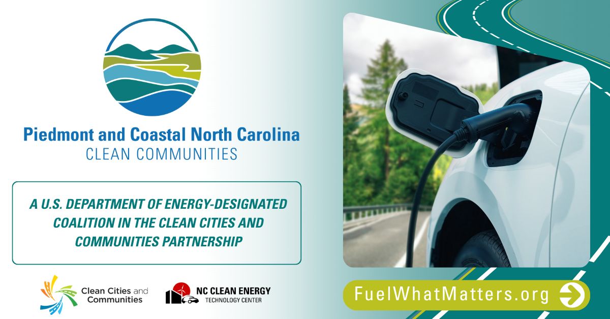 NCCETC has successfully completed the process for the Piedmont and Coastal NC Clean Communities Coalition to become a U.S. DOE designated coalition in the Clean Cities and Communities partnership! Learn more &amp; get involved at fuelwhatmatters.org #cleancitiesandcommunities