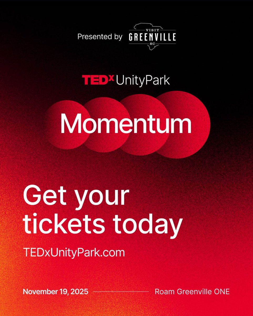 JD_Slajchert's tweet image. Beyond honored to be joining the stage alongside these incredible speakers at #TEDxUnityPark 2025 this fall. Absolutely a dream come true and can’t wait to see you all there. @TEDx #Momentum 🙏❤️