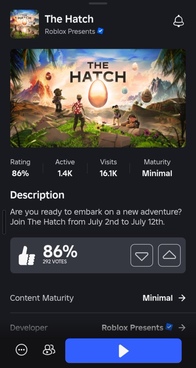 RBXEventHunters's tweet image. The Hatch Hub is now open!!! 👀

Unfortunately, there doesn&apos;t appear to be anything interesting on the map just yet...

roblox.com/games/98209635…