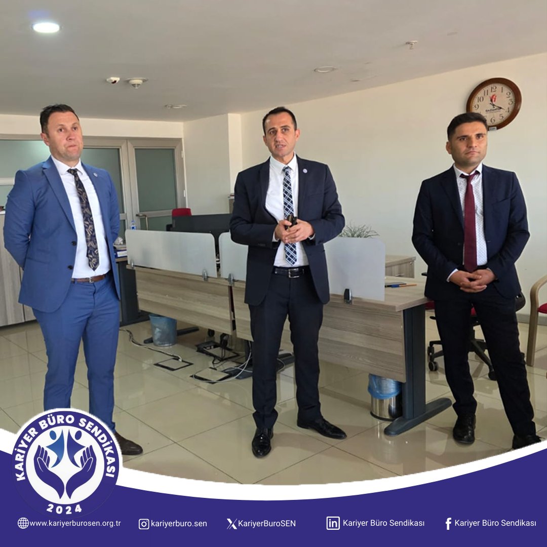 Kariyer Büro Sendikası Yönetiminden Gaziantep’te Kurumsal Temaslar ve Teşekkür Ziyaretleri

Kariyer Büro Sendikası yönetimi, Gaziantep’te hal denetimi esnasında gelir uzmanlarına yönelik gerçekleştirilen menfur saldırının hemen akabinde, olayın tüm yönleriyle ele alınması ve