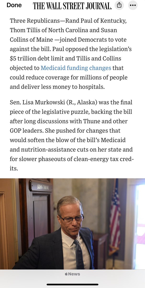 Y'all keep giving Murkowski too much credit as some kind of moderate. Her especially cruel message here is literally, “I’m going to use OUR tax money to make sure MINE eat and have healthcare while YOURS starve and die.”