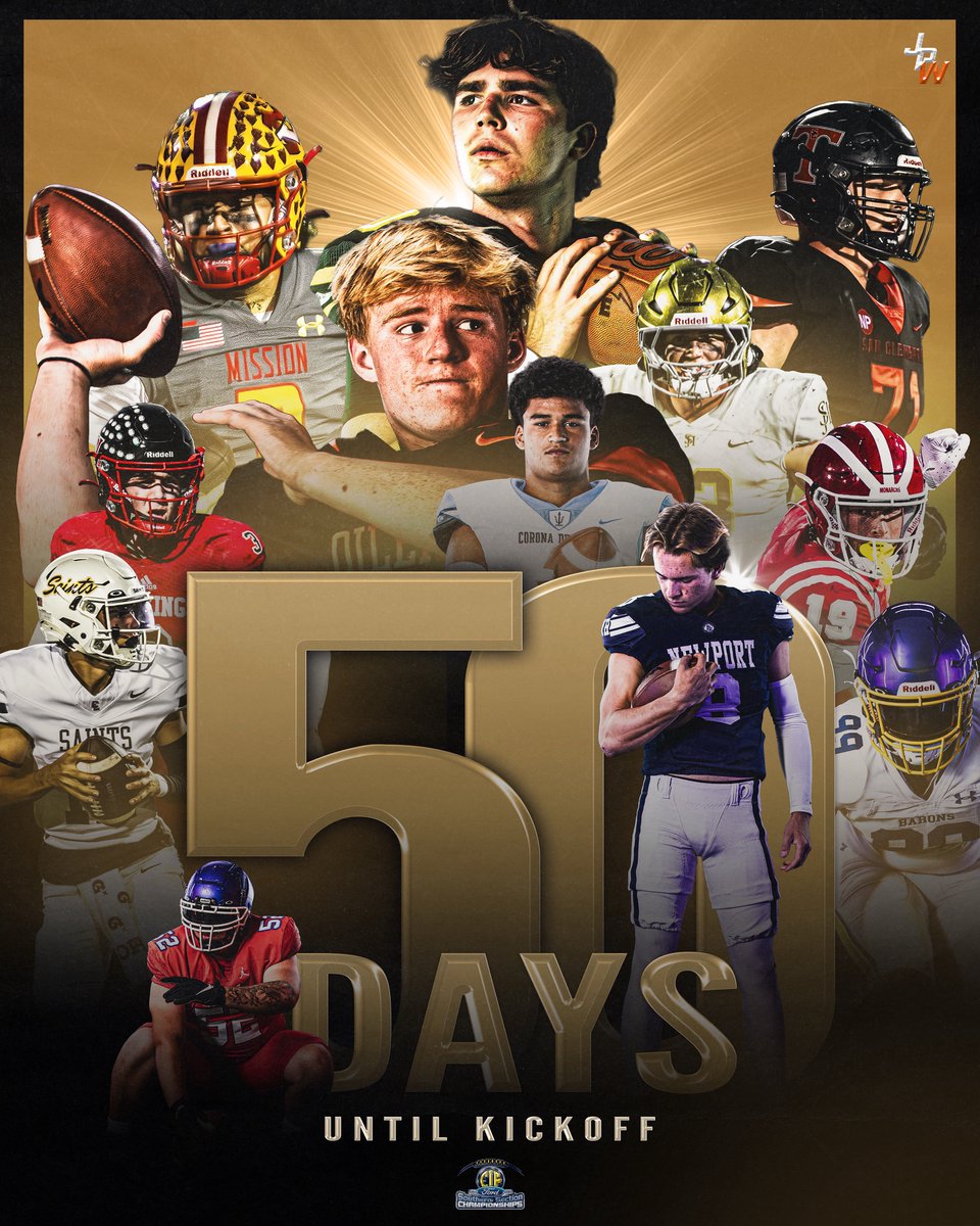 JPWest Media (@jpwestmedia) on Twitter photo 50 DAYS ‘TIL KICKOFF
<a href="/CIFSS/">CIF Southern Section</a> 50 DAYS ‘TIL KICKOFF
<a href="/CIFSS/">CIF Southern Section</a>