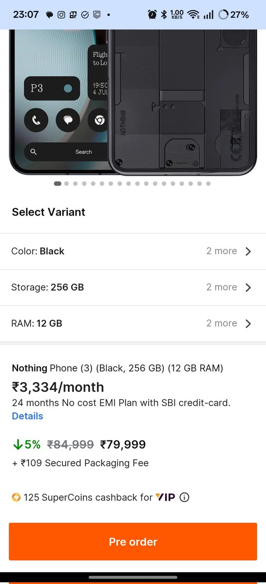 techienotfound's tweet image. Yes you should buy the NOTHING PHONE 3 in BIG BILLION DAY SALE 😂!