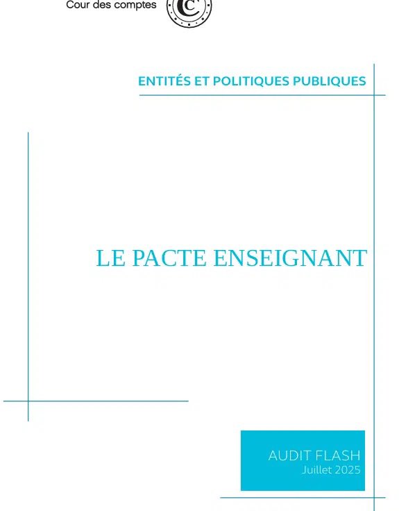 cafepedagogique's tweet image. Perspectives budgétaires incertaines, manque de lisibilité, d’adhésion et de contrôle : le Pacte vu par la @Courdescomptes cafepedagogique.net/2025/07/01/aud…