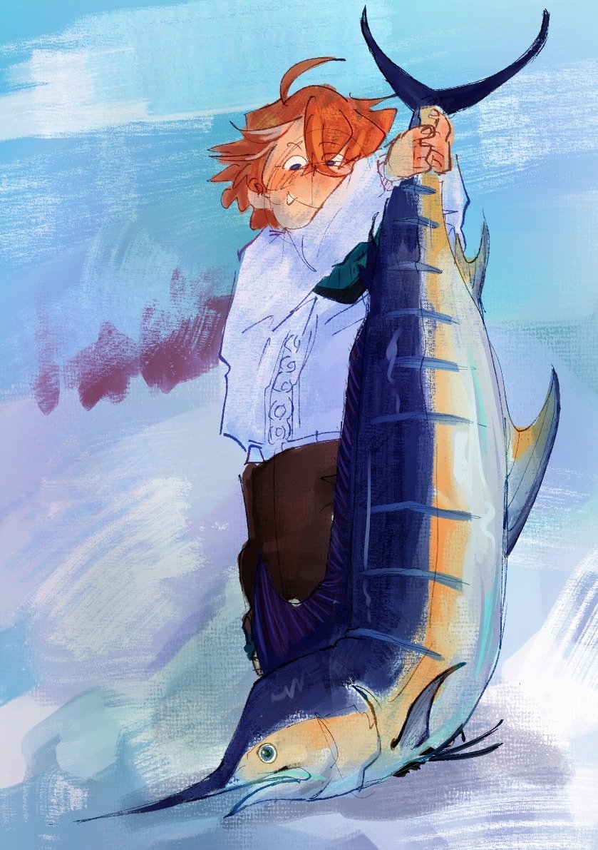 he says hi 🐟
#childe