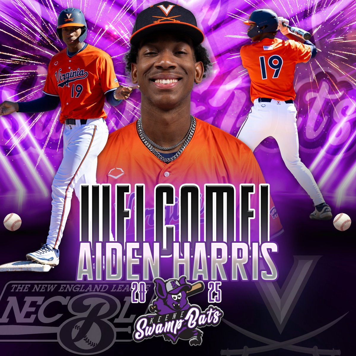 Keene SwampBats (@swampbats_keene) on Twitter photo We welcome our second <a href="/UVABaseball/">Virginia Baseball</a> Cavalier to Keene this summer, <a href="/aidencharris/">Aiden Harris</a>! The 6'4" third baseman was rated as Virginia's top recruit, the nation's best third baseman, and the nation's 15th overall high school recruit by Perfect Game in 2024! We welcome our second <a href="/UVABaseball/">Virginia Baseball</a> Cavalier to Keene this summer, <a href="/aidencharris/">Aiden Harris</a>! The 6'4" third baseman was rated as Virginia's top recruit, the nation's best third baseman, and the nation's 15th overall high school recruit by Perfect Game in 2024!
