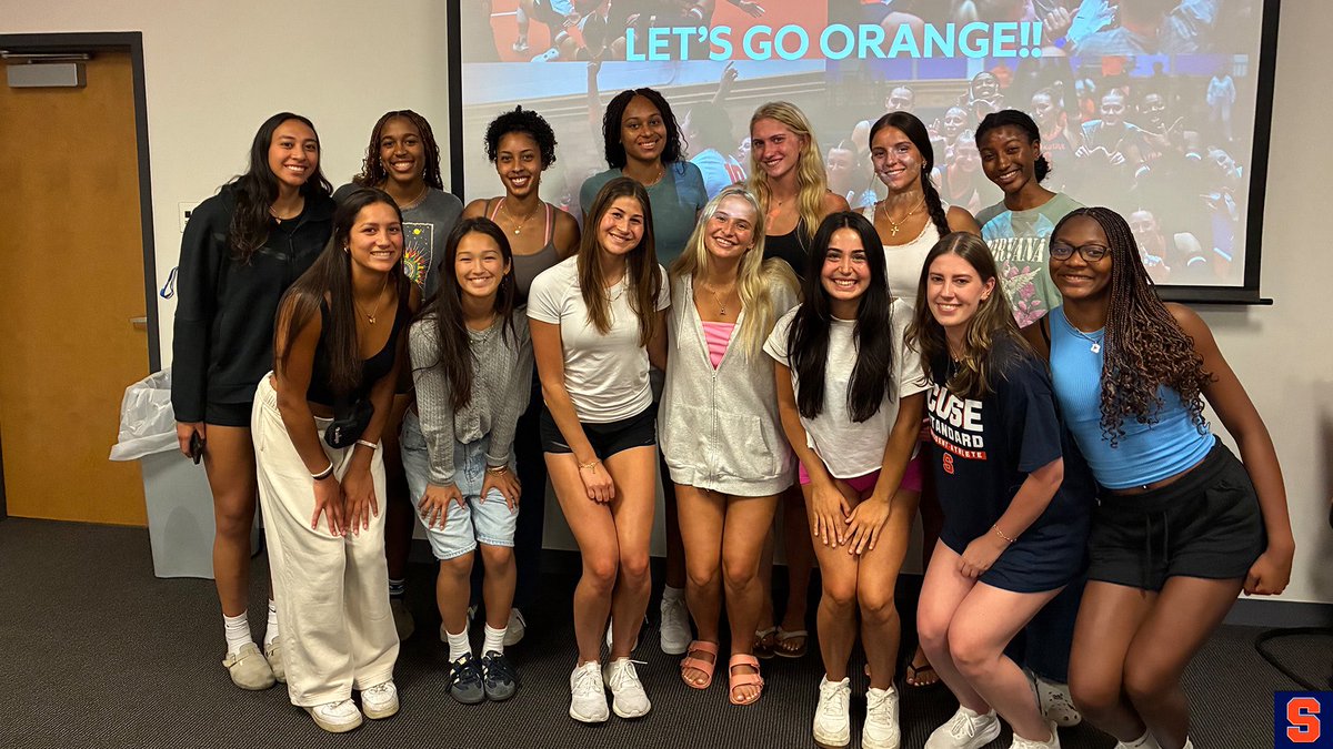 CuseVB's tweet image. Excited to have the team on campus this summer 🏐🍊
Welcome back Orange!