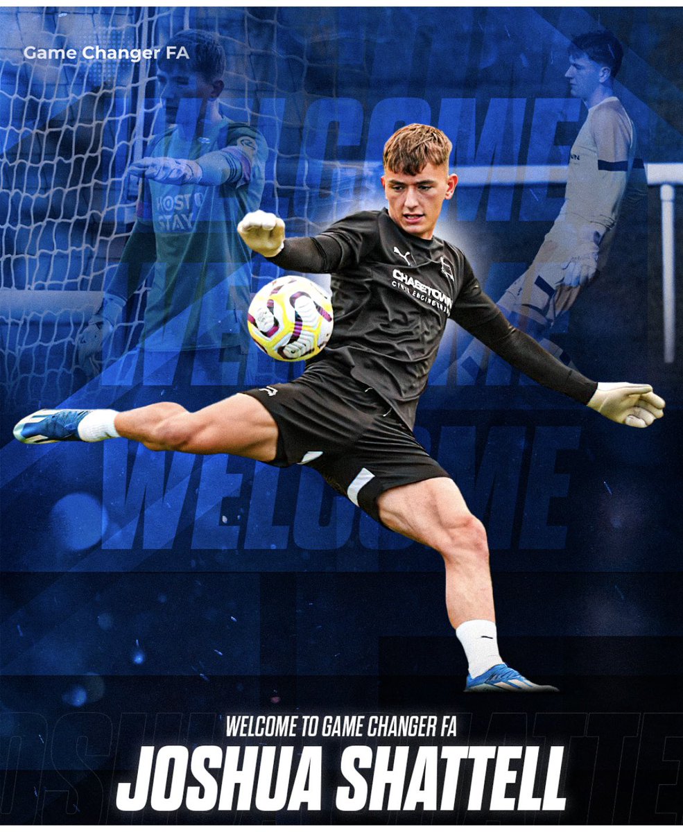 We're thrilled to welcome Joshua Shattell, formerly with Derby County, to the G C F A family! Spotted and pursued for his exceptional mentality and ability, Joshua embodies the Game Changer type of player we seek.

At G C F A, we are dedicated to discovering talent. 
Stay tuned!