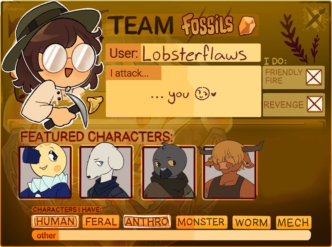 lobsterflaws's tweet image. First time on #artfight , WATCH OUT!!!!