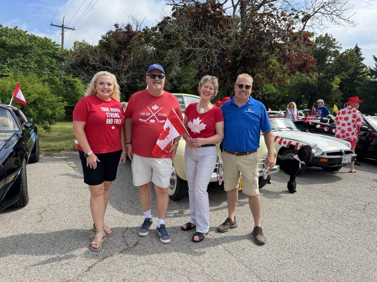 Lianne_Rood's tweet image. What an incredible Canada Day in Delaware for the Del-Ko-Brydge Canada Day Parade and festivities! 🇨🇦
From the flags flying high to the proud, patriotic spirit of our community, it was an honour to celebrate with all of you.
Was also great to have Delaware local and Olympic…