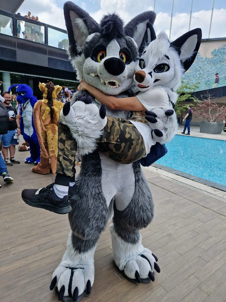 He steals me 🥰

🐺 <a href="/KudroWuff/">KudroWuff</a>

#furry #furryfandom #fursuit #fursuiter
