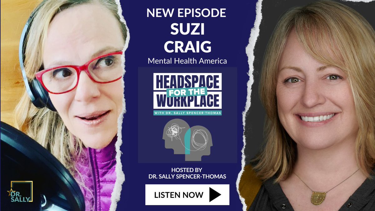Sally Spencer-Thomas (@sspencerthomas) on Twitter photo EAPs aren't the solution on their own. It’s trust & culture that change outcomes.Grateful to Suzi Craig from <a href="/MentalHealthAm/">Mental Health America</a> for joining me on Headspace for the Workplace to break down the recent "Mind the Workplace" report.
sallyspencerthomas.com/headspace/67
#MindTheWorkplace #MentalHealth EAPs aren't the solution on their own. It’s trust & culture that change outcomes.Grateful to Suzi Craig from <a href="/MentalHealthAm/">Mental Health America</a> for joining me on Headspace for the Workplace to break down the recent "Mind the Workplace" report.
sallyspencerthomas.com/headspace/67
#MindTheWorkplace #MentalHealth