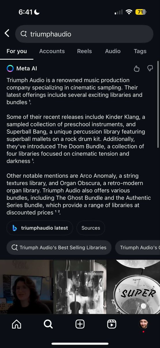 Triumph Audio (@triumph_audio) on Twitter photo Dear Andy Stone <a href="/andymstone/">Andy Stone</a> Our Triumph Audio (<a href="/triumphaudio/">Triumph Audio Mastering</a>) Instagram was taken down less than two weeks ago with an explanation that made no sense. We are heartbroken and crushed. We provide music sample libraries to the composer community and have over 2k followers. Please Dear Andy Stone <a href="/andymstone/">Andy Stone</a> Our Triumph Audio (<a href="/triumphaudio/">Triumph Audio Mastering</a>) Instagram was taken down less than two weeks ago with an explanation that made no sense. We are heartbroken and crushed. We provide music sample libraries to the composer community and have over 2k followers. Please