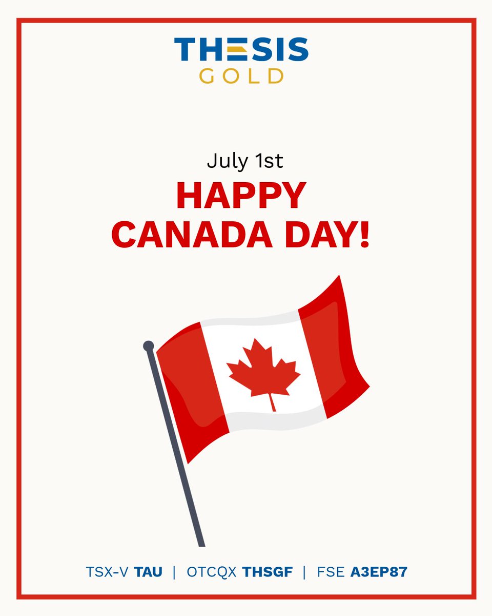 🍁 Happy Canada Day!

Today, we celebrate our country and the people who make Canada strong.

A heartfelt thank you to our teams and the communities where we operate for your dedication, collaboration, and contributions to the development of Canada's mining industry.

From all of