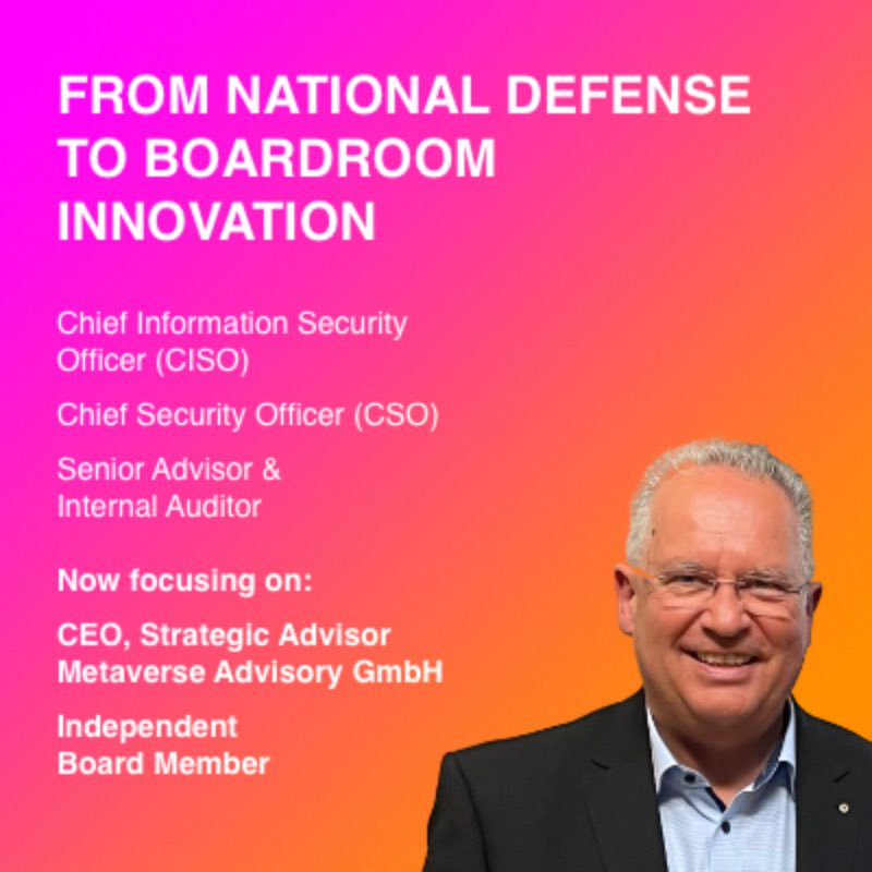 After nearly 12 years in national defense &amp; cybersecurity leadership at the Swiss DDPS, I’m shifting focus to #AI, #Cybersecurity &amp; #DigitalGovernance.
Now fully engaged as Board Member at IB and Strategic Advisor at Metaverse Advisory GmbH. Let’s shape the future 🚀