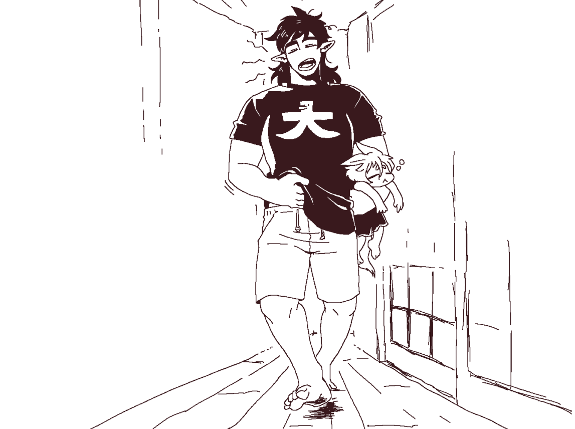 落描き 寝起きめぐつか 