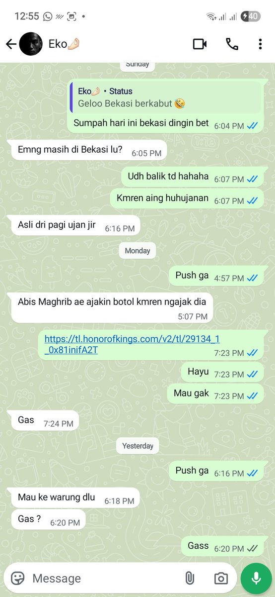 mitafauzia's tweet photo. @tanyarlfes Chattan cmn buat "ayok push" "di gunggu d lobby" https://t.co/EIMU8S3q4R