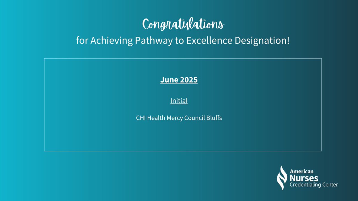 Welcome to the Pathway community - CommonSpirit Health CHI Health Mercy Council Bluffs! You join a prestigious group of health care organizations committed to creating a positive practice environment that empowers and engages staff.