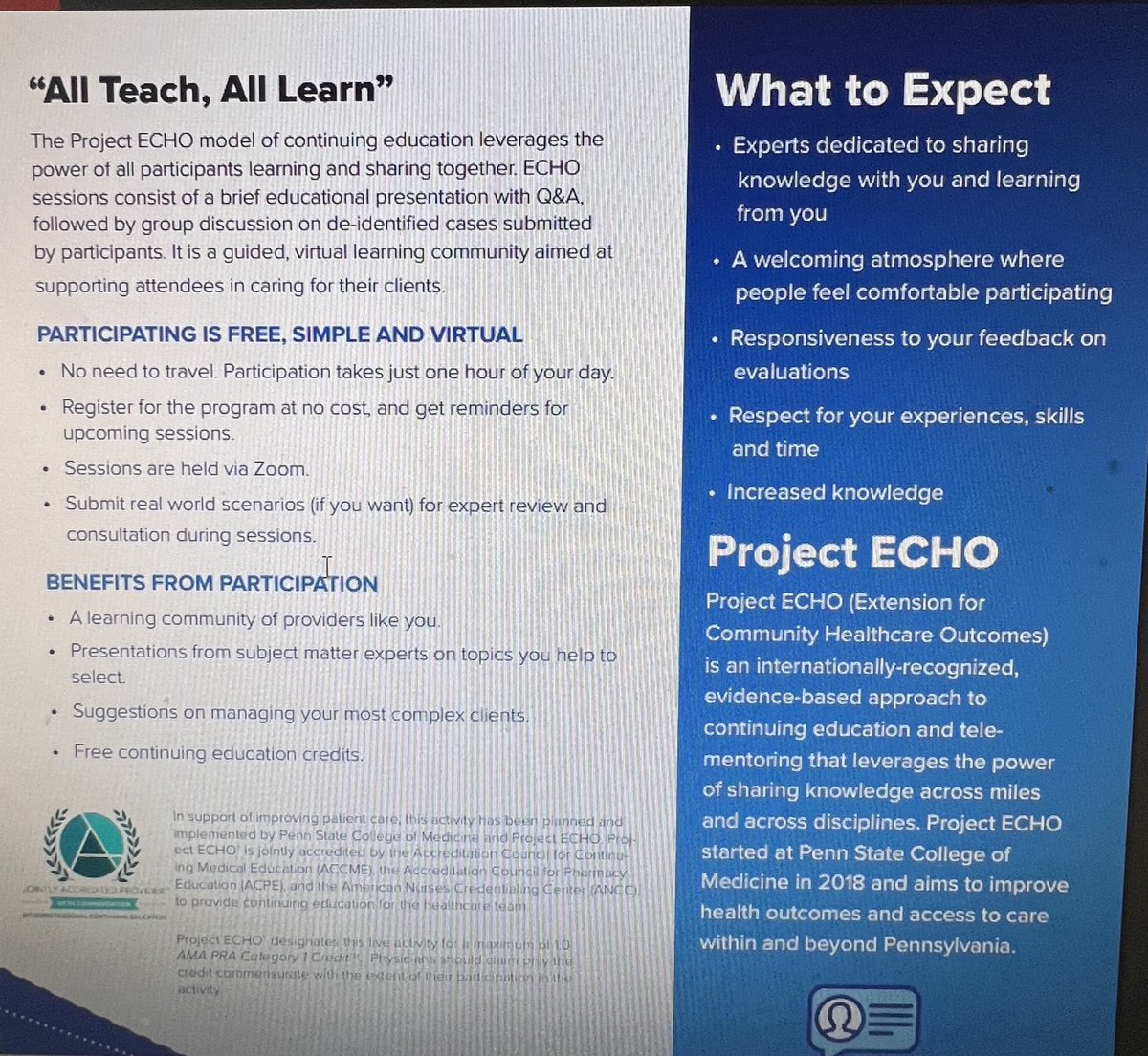 MJ (@monikajoshimd) on Twitter photo Launching Clinical Trials education series thru Project ECHO for PA- Part of my ELAM project. Education is key <a href="/PennStateECHO/">Project ECHO at Penn State</a> thx for your help. Effort to improve ca care in ruralPA <a href="/PennStHershey/">Penn State Health</a> <a href="/jlkrasch/">Jennifer Kraschnewski, MD MPH</a> with PA cancer centers coalition. Launching Clinical Trials education series thru Project ECHO for PA- Part of my ELAM project. Education is key <a href="/PennStateECHO/">Project ECHO at Penn State</a> thx for your help. Effort to improve ca care in ruralPA <a href="/PennStHershey/">Penn State Health</a> <a href="/jlkrasch/">Jennifer Kraschnewski, MD MPH</a> with PA cancer centers coalition.