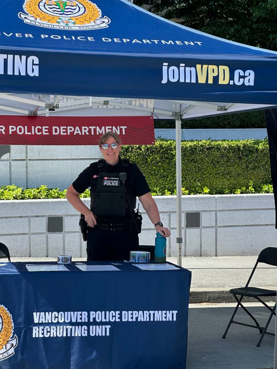 VPD Recruiting (@vpdrecruiting) on Twitter photo Join us at <a href="/PortVancouver/">Port of Vancouver</a> to celebrate #CanadaTogether at Canada Place with <a href="/VancouverPD/">Vancouver Police</a>! Visit our tent where our recruiters will be available to discuss exciting career opportunities with #VPD.
We look forward to seeing you there! #Canada #Canucks #CanadaDay Join us at <a href="/PortVancouver/">Port of Vancouver</a> to celebrate #CanadaTogether at Canada Place with <a href="/VancouverPD/">Vancouver Police</a>! Visit our tent where our recruiters will be available to discuss exciting career opportunities with #VPD.
We look forward to seeing you there! #Canada #Canucks #CanadaDay