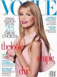Hi Gabe. What a wonderful cover. Thank you. Hope all is well w you. So good to hear from you. 
VOGUE March 1995. Model- Claudia Schiffer