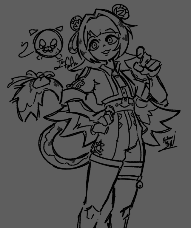 HikariZ3N's tweet image. Ju Fufu sketch
#ZenlessZoneZero