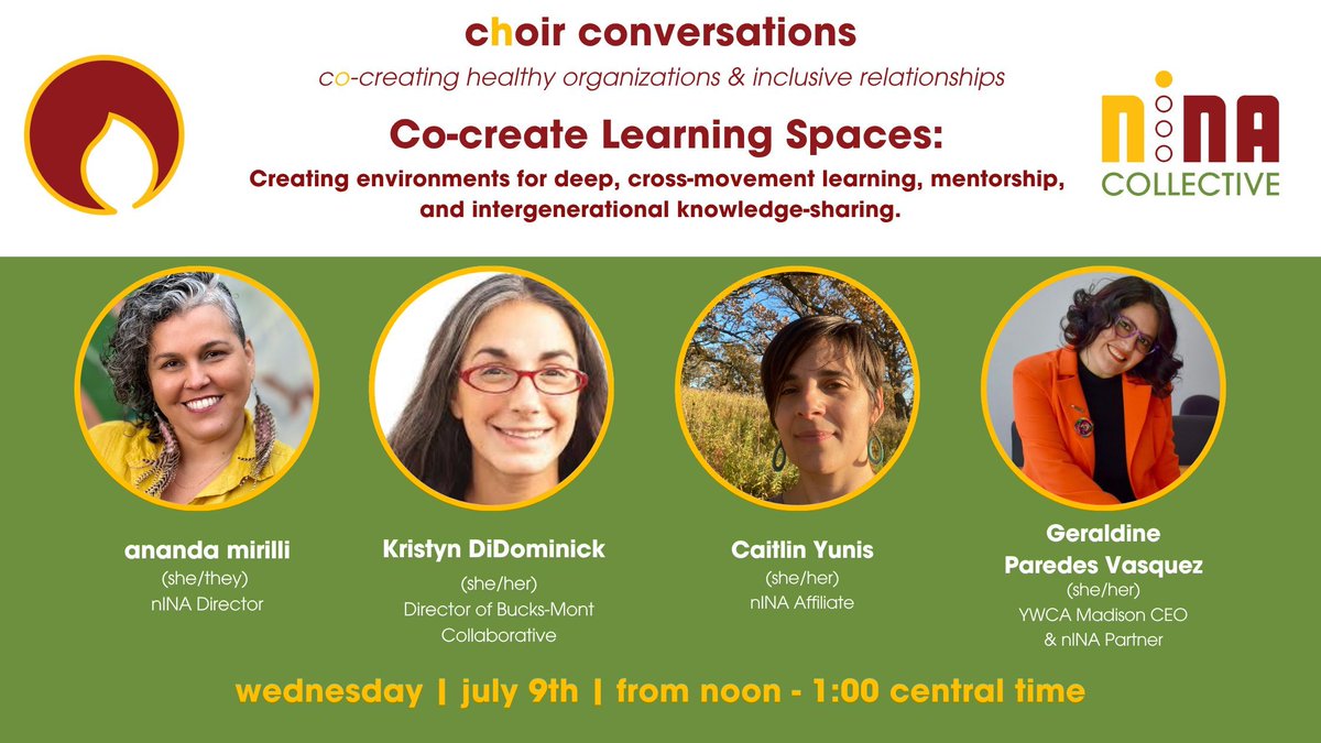 BucksMontCollab's tweet image. Another way is possible. 🌱 Join @nINACollective’s 7‑part series unpacking sustainable structures, wellness, solidarity &amp;amp; more (The July 9 conversation features @BucksMontCollab's Kristyn DiDominick). RSVP: buff.ly/bAIPvCy
#Project2025 #AnotherWayIsPossible #RacialJustice