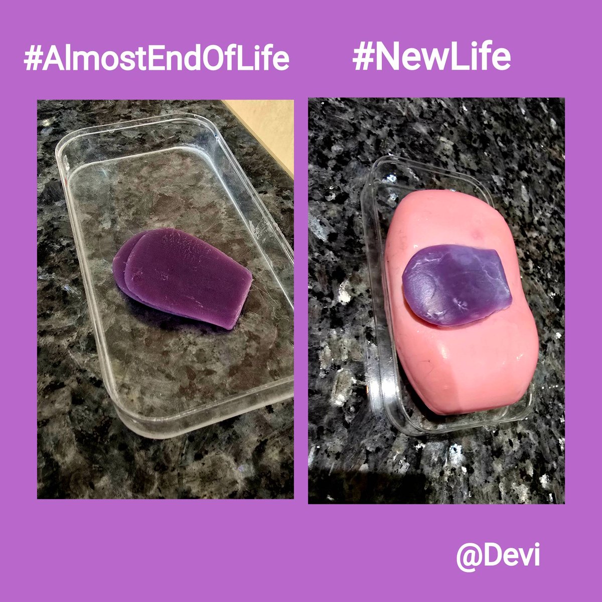Devi_HQ's tweet photo. #MakeItLast
I refuse to chuck out soap when it's on its last legs.
Instead, I get it down to as lean as possible and then stick it onto the successor.
Don't care if you call me a #cheapskate - I was raised not to waste.
Any #homehacks to share? https://t.co/Zcf0fkMo3P