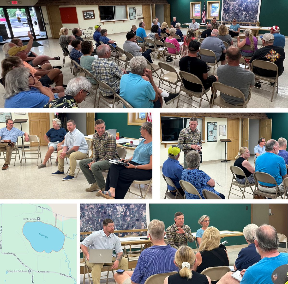 WashCoWisco's tweet image. County Executive Josh Schoemann & county Land Resources Dept. staff met with Druid Lake property owners who shared their concerns regarding the DNR's proposed floodplain changes and how that impacts their properties. Thank you to all those who attended!