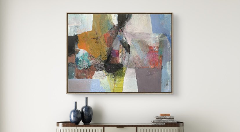 Coastal forms 
Oil &amp; acrylic on board 
#nantucket #stives #zennor
