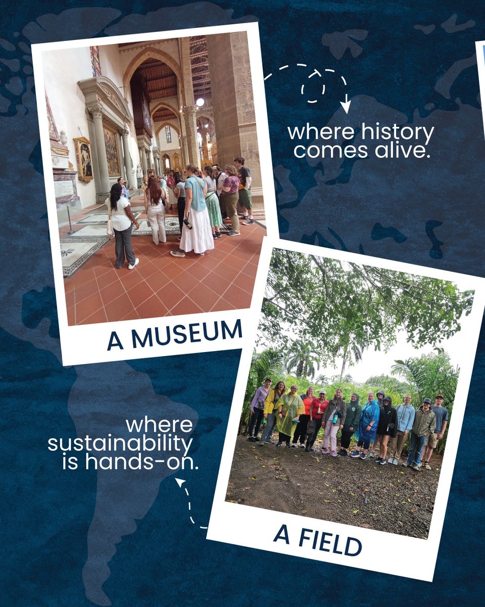 studyabroadasoc's tweet photo. Forget four walls. 
Every space, every encounter, every culture is part of the experience 🌎🧳
Here’s what a global classroom really looks like… 

#SAA #StudyAbroad #GlobalClassroom https://t.co/A9fNMdLh2R