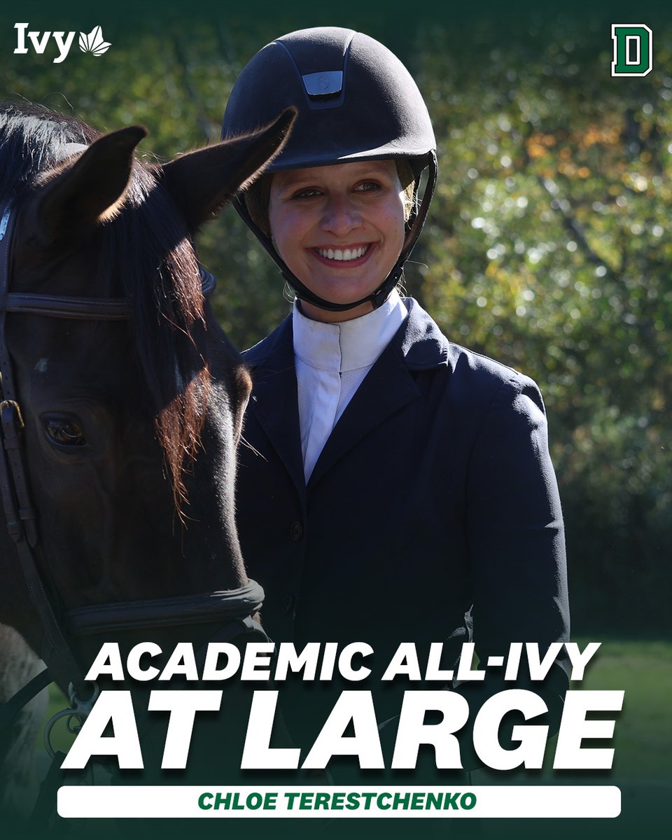 📰| Chloe Terestchenko has been named to the Academic All-Ivy At Large team

📰: dartsports.co/44d9fV3

#GoBigGreen | #TheWoods🌲