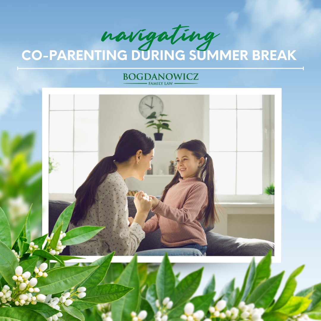 Summer break can bring big changes for families navigating co-parenting or custody arrangements. At Bogdanowicz Family Law, we’re here to help you understand your options and protect your family’s best interests.

💬 Need guidance on your parenting plan? Let’s talk.